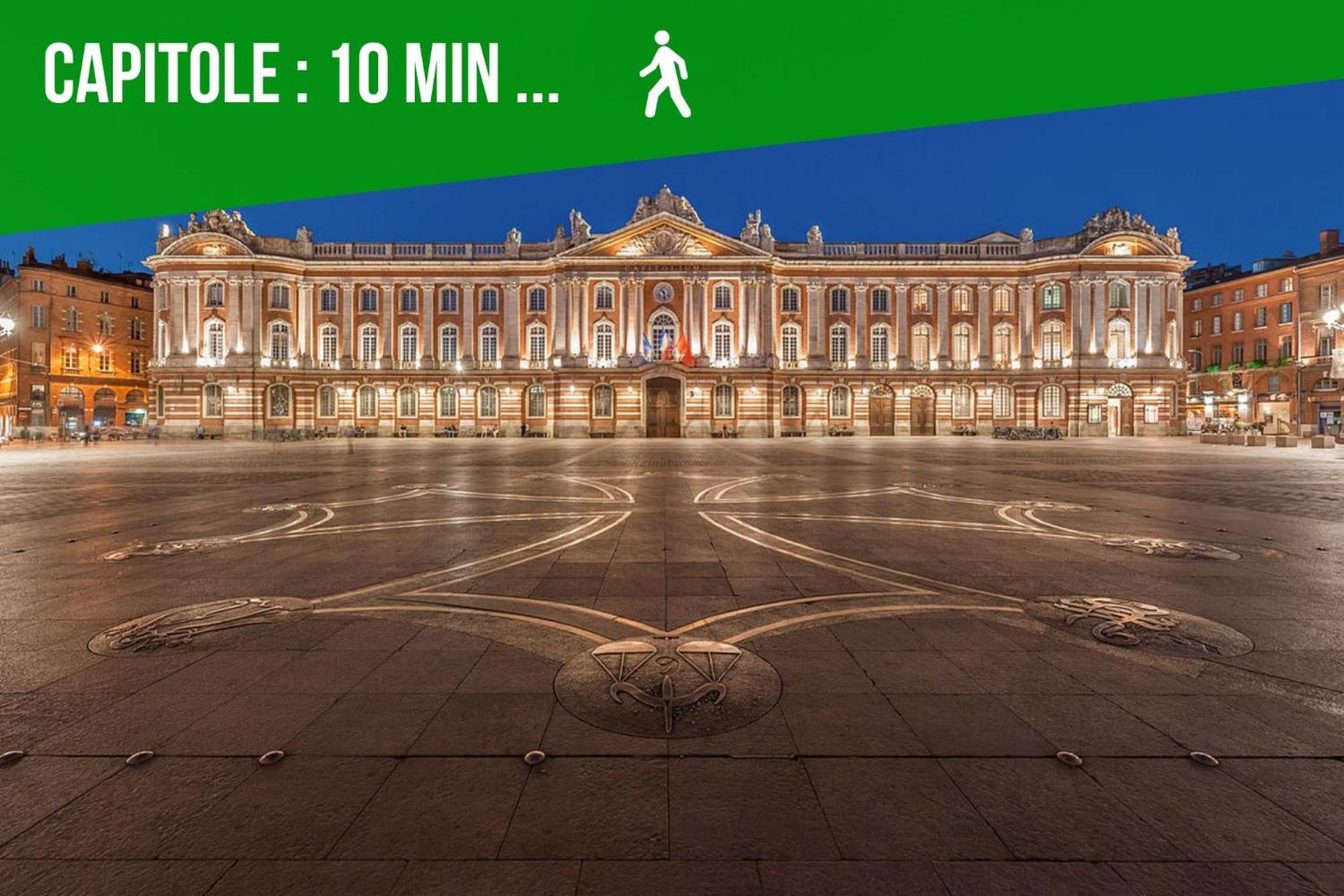 Le Nid D'Orient Entre Matabiau Et Capitole Parking Apartment Toulouse Ngoại thất bức ảnh